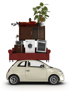 Auto mit Gepäck